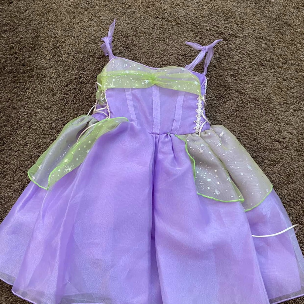 Purple and Green Kids Fairy Costume
